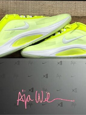 Nike Volt/White Low-Profile Athletic Sneakers A’ja Wilson